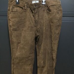 NWOT Free people Brown corduroy skinny jeans